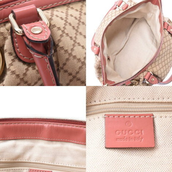 GUCCI GG Sookie Bag Diamante Beige Pink Calf Handbag - Picture 11 of 12